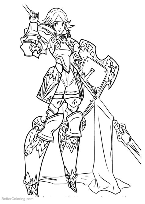 More images for free fire game coloring pages » Fire Emblem Coloring Pages Gwendolyn - Free Printable ...