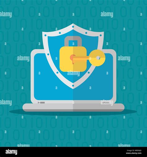 Technology Internet Security Flat Design Stock Vector Image And Art Alamy