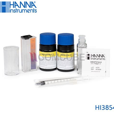 ชุดทดสอบค่าสังกะสีในน้ำ Zinc Test Kit HANNA HI3854