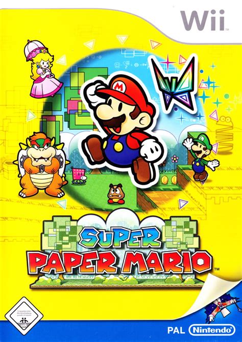 Super Paper Mario 2007 Wii Box Cover Art Mobygames
