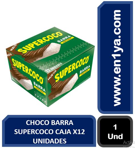 Choco Barra Supercoco Caja X12 Unidades