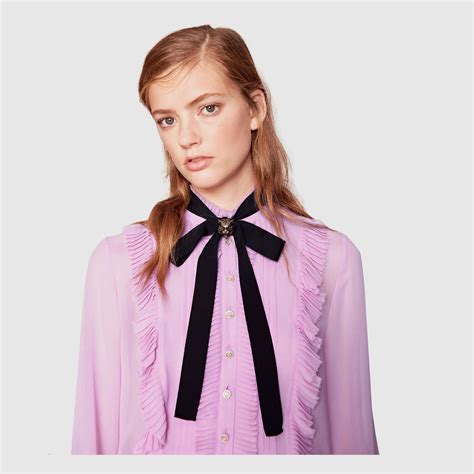 Gucci Silk Georgette Button Down Shirt Fashion Luxury Fashion Autumn Winter Fashion