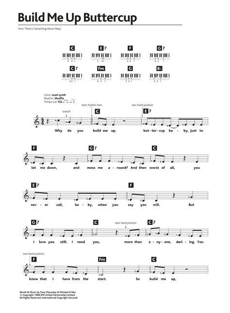 The Foundations Build Me Up Buttercup At Stantons Sheet Music
