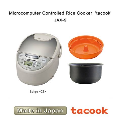 Microcomputer Controlled Rice Cooker Tacook Jax S Tiger Tourist Model