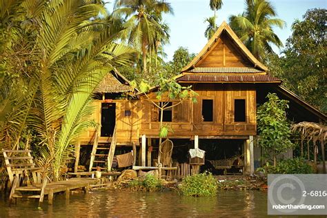 A Traditional Thai House On Stock Photo