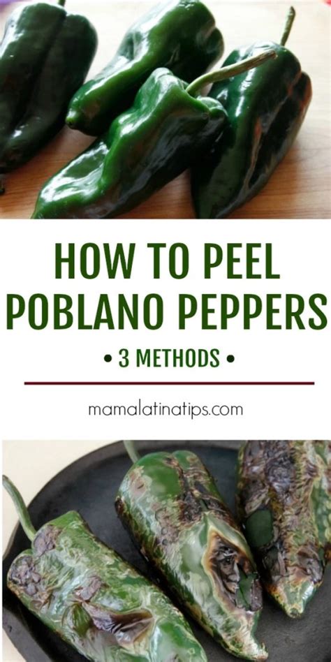 How To Peel Poblano Peppers Mama Latina Tips