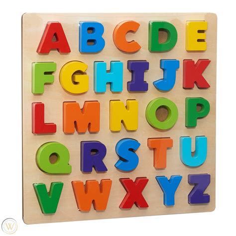 Spark Create Imagine 3d Wood Alphabet Puzzle Set 26 Pcs New 3934879955