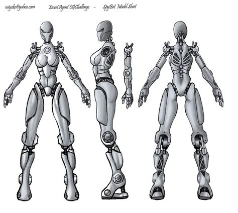Robotfiction Blueprint Model Sheet Character Model Sheet Character Modeling Character Concept