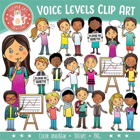 This Set Of Voice Noise Levels Clip Art Is Perfect For Resources