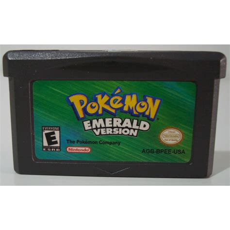 Jogo Pokémon Emerald Version Game Boy Advance Gba Escorrega O Preço