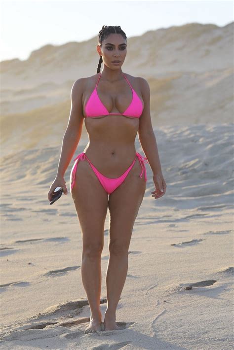 Kim Kardashian Sexy Pink Bikini In Cabo San Lucas Photos The Fappening
