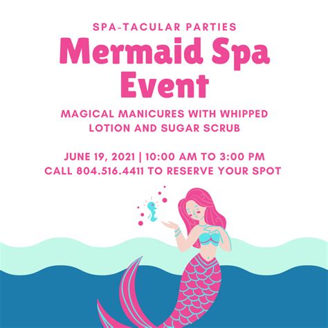 Mermaid Spa Day For Girls Summer Events Richmond Va Spa Tacular