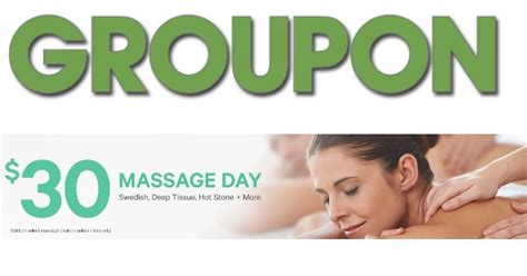 groupon 30 massage day living rich with coupons®