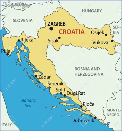 Croatia Map - ToursMaps.com