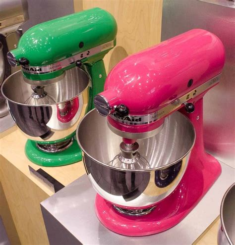 Most popular kitchenaid stand mixer color. Pink and green mixers | Kitchen aid, Kitchenaid mixer ...