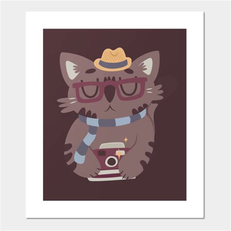 Hipster Cat Hipster Posters And Art Prints Teepublic
