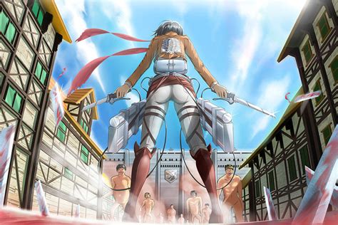 attack on titan mikasa girl manga anime poster my hot posters