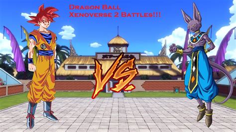 Xenoverse 2 Battles Ssg Goku Vs Lord Beerus Youtube