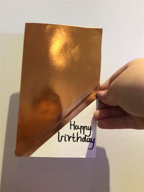 Happy Birthday Metallic Gold Card Etsy Uk