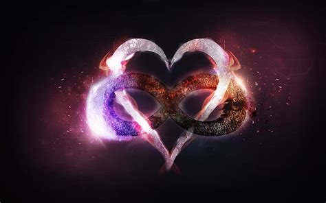 Love Flaming Hearts Hd Wallpaper Pxfuel