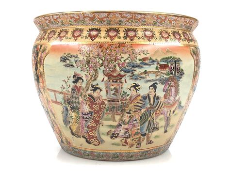 Free delivery and returns on ebay plus items for plus members. Lot - Vintage Satsuma Asian Koi Bowl Planter