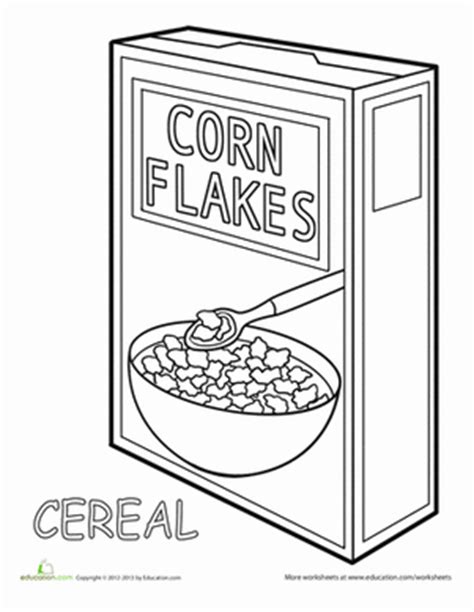 Find & download free graphic resources for cereal box. Preschool Life Learning Coloring Pages & Printables ...