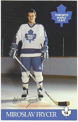 Miroslav fryčer birthday and age. Vintage Leafs: 1984-85 Leafs: Miroslav Frycer