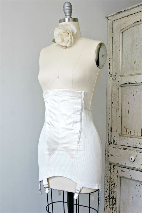 girdles vintage lingerie corset peplum top shopping etsy tops