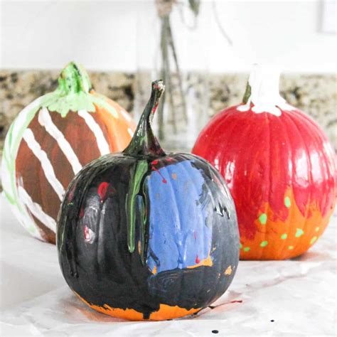 How To Paint Pumpkins With Kids Kid Painted Pumpkin Ideas Fall