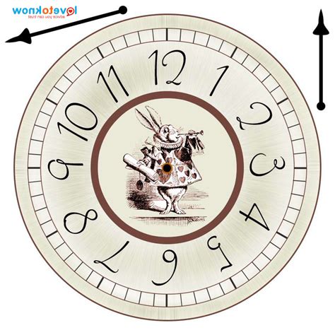 Alice In Wonderland Clock Printable