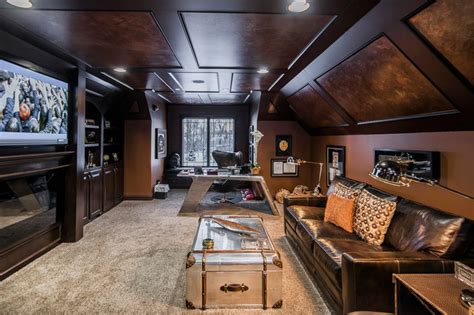 Ultimate Man Cave Eclectic Home Office Columbus By Romanelli