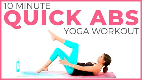 10 Minute Power Yoga Workout Quick Abs And Core Sarah Beth Yoga Youtube
