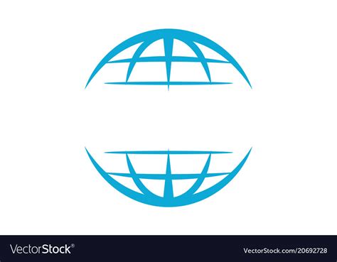World Logo Template Royalty Free Vector Image Vectorstock