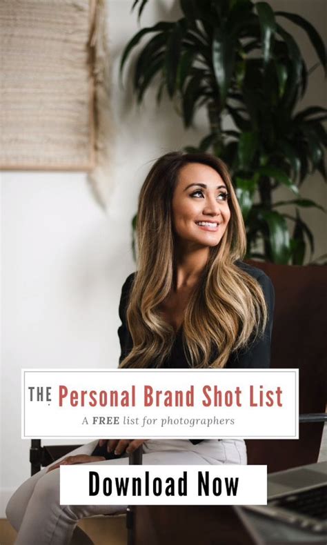 Free Personal Brand Shot List Branding Photoshoot Inspiration Brand