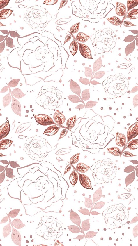 Rosa Bild Flower Wallpaper Rose Gold White Background