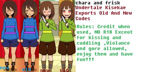Kisekae Undertale Exports Chara And Frisk By Lukamakesmmd Dance01 On