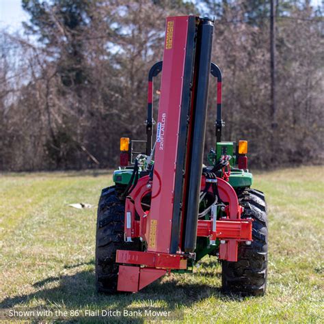 65 In 3 Point Offset Flail Ditch Bank Mower