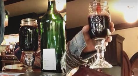 Johnny Depp And Amber Heard S Mason Jar Wine Glasses 9GAG