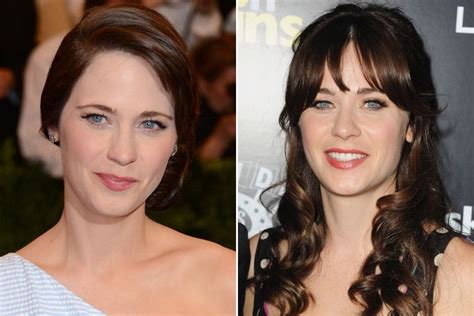 What 19 Celebrities Look Like With And Without Bangs Zooey Deschanel
