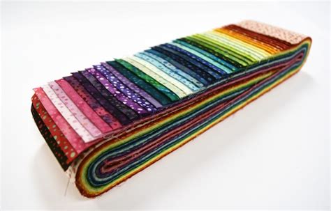Hoffman Bali Pop Rainbow Batik Strips Jelly Roll Rollup Fabric Patchwork Quilting