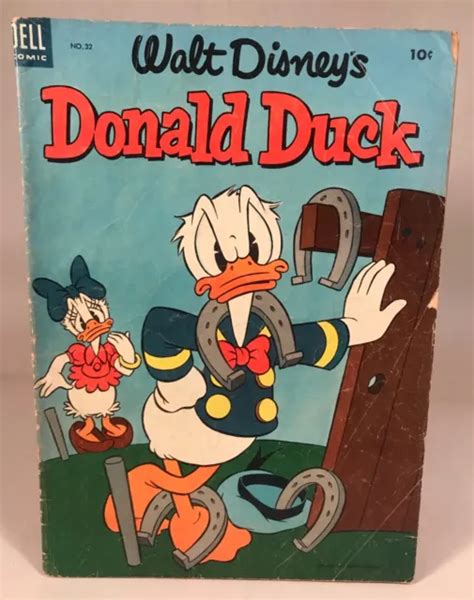 Walt Disneys Donald Duck Comic No 32 Dell 10¢ 1953 Golden Age G