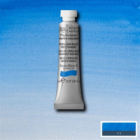 Winsor And Newton Professional Watercolour 5ml S3 Cerulean Blue Red Shade