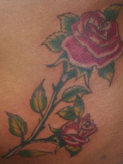 Realistic Rose Flower Tattoo Tattooimages Biz