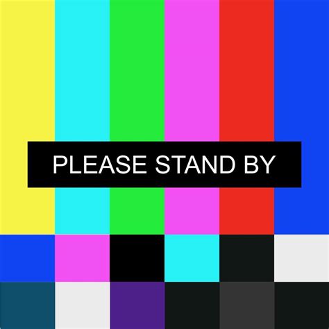 Please Stand By Tv Card 7940629 Vector Art At Vecteezy
