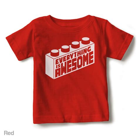 Download Everything Is Awesome - Short Sleeve Toddler Tee | Lego shirts, Lego t shirt, Personalized clothes