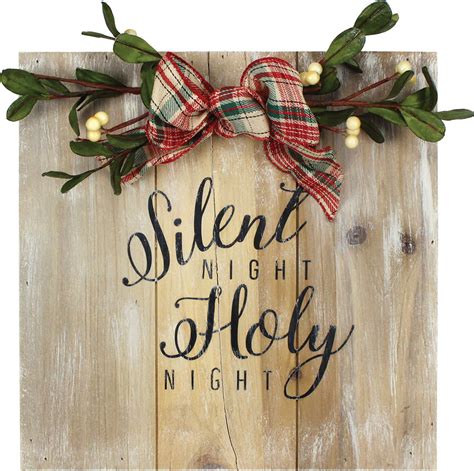 Silent Night Pallet Plaque Crafts Direct