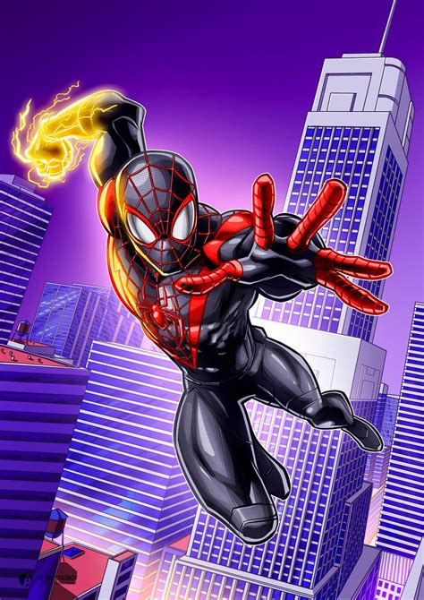 Spider Man Miles Moralis By Artalen333 On Deviantart Marvel Spiderman