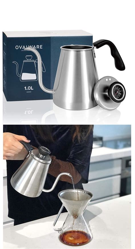 Pour Over Coffee Kettle And Tea Kettle With Built In Thermometer 10l