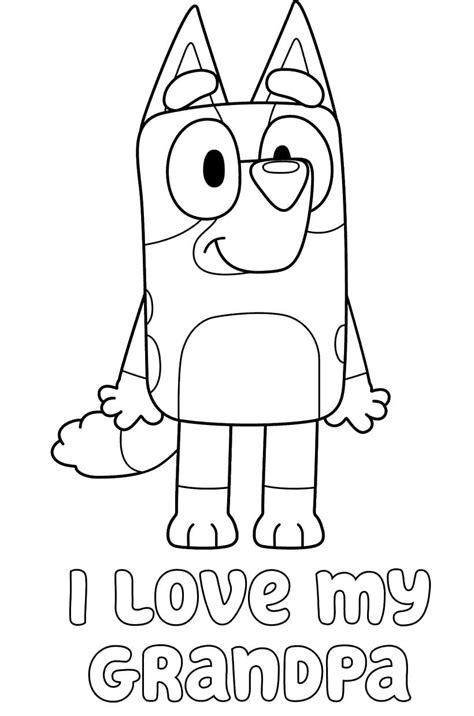 Pin On Mommys Inspiration Printable Bluey And Bingo Colouring Pages