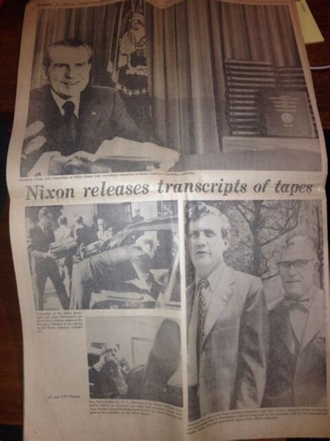 Chicago Tribune Nixons Transcription Of Watergate Tapes May 1 1974